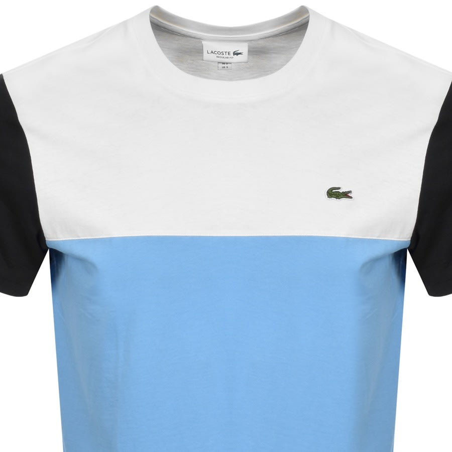Alternative Image for ProductLacoste Cut And Sew Colour Block T Shirt Blue2